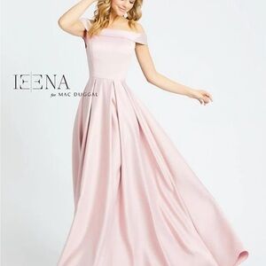 Pink Off-Shoulder Gown